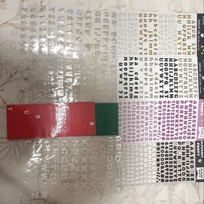 文字シール アルファベット