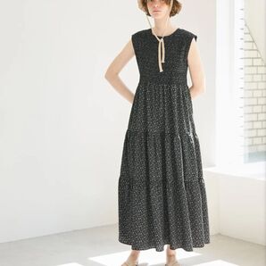 coca ブラックロングワンピース ブラック M