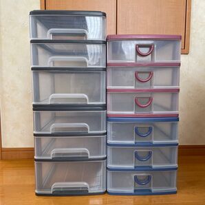 プラスチック3段ケース ※バラ売り不可