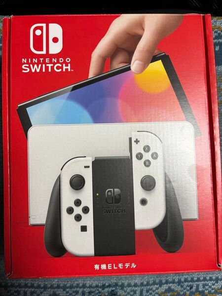 美品 有機ELモデル ニンテンドースイッチ 保護フィルム付 Joy-Con L ホワイト R ドックあり 中古 本体