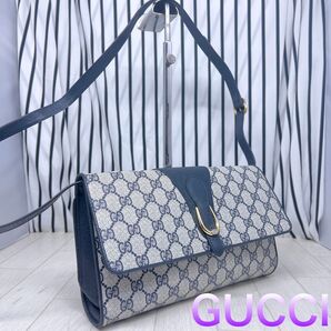 【美品】GUCCI オールドグッチPVC斜めがけショルダーバッグ