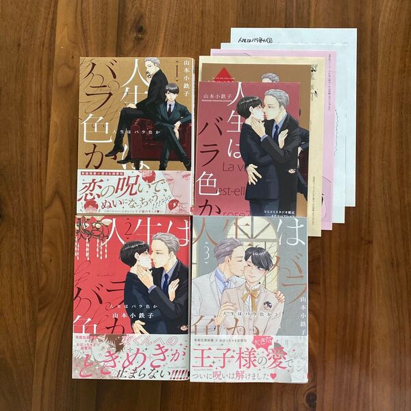 人生はバラ色か 1〜3 (特典リーフレット・ペーパー付) 山本小鉄子