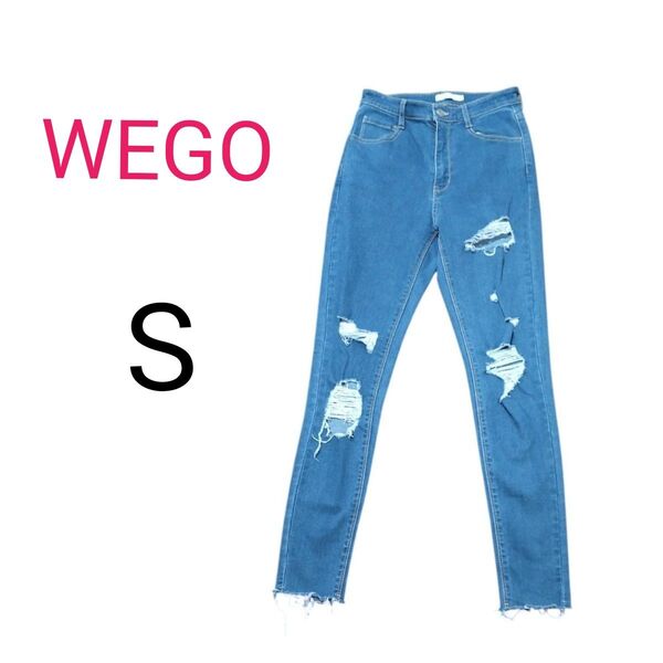 【美品】WEGO STANDARD デニム ダメージ S デニムパンツ ジーンズ