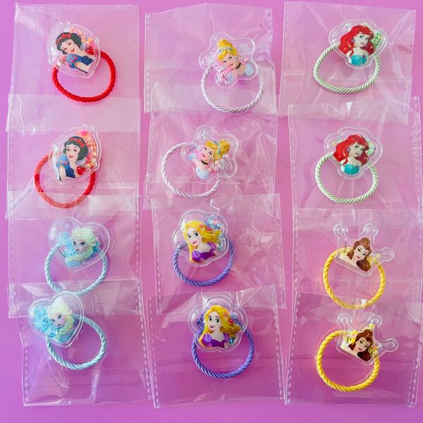 ディズニープリンセス シャカシャカヘアゴム セット