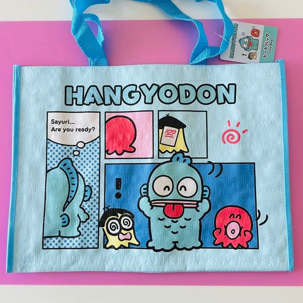 サンリオ ハンギョドン トートバッグ エコバッグ プールバッグ ビニールバッグ ショッピングバッグ 手提げバック レッスンバッグ