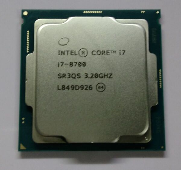Intel CPU Core i7 8700 SR3QS 3.2GHz LGA1151(v2) 6コア12スレッド 動作保証品