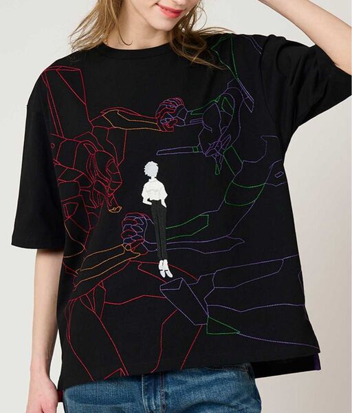 【サイズ完売品】【定価】グラニフ × エヴァンゲリオン フィフスチルドレン ビッグシルエット Tシャツ 【XL】