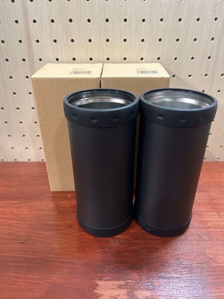 保冷缶ホルター500ml ブラック 2個セット