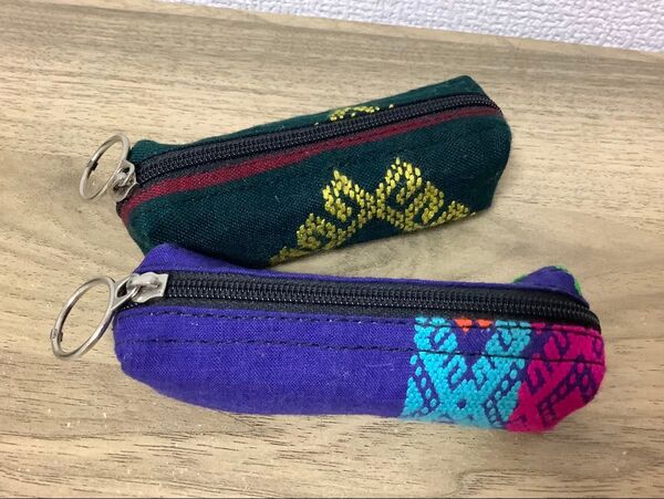 プチケース 小物入れ 印鑑入れ リップ入れ 2個セット ミャンマー