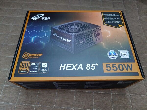 FSP 80PLUS HEXA 85+ HA550 Bronze認証 550W ATX 電源ユニット
