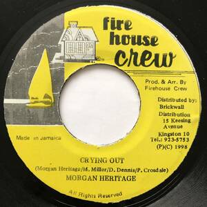 試聴 / MORGAN HERITAGE / CRYING OUT /fire house crew/reggae/dancehall/'98/big hit !!/7inch