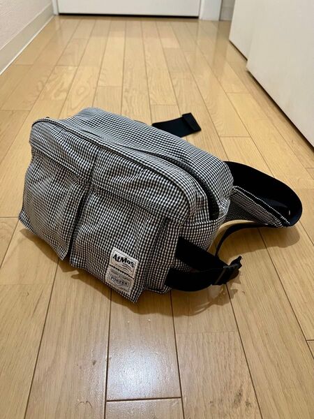 Atmos Porter Hip Bag GINGHAM CHECK Black