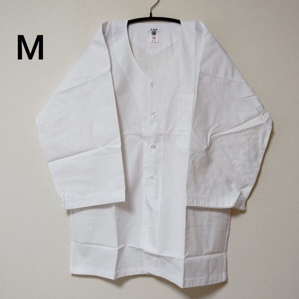新品未使用 お祭り 日本橋 本ダボシャツ 白 M 綿100%