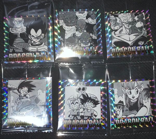ドラゴンボール 40周年記念 オリジナルイラストレーション シールウエハース 6種
