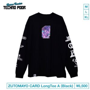 ずっと真夜中でいいのに。ZUTOMAYO CARD long tee black