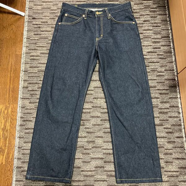 Leeライダース 日本製デニムパンツ size32 濃紺!!