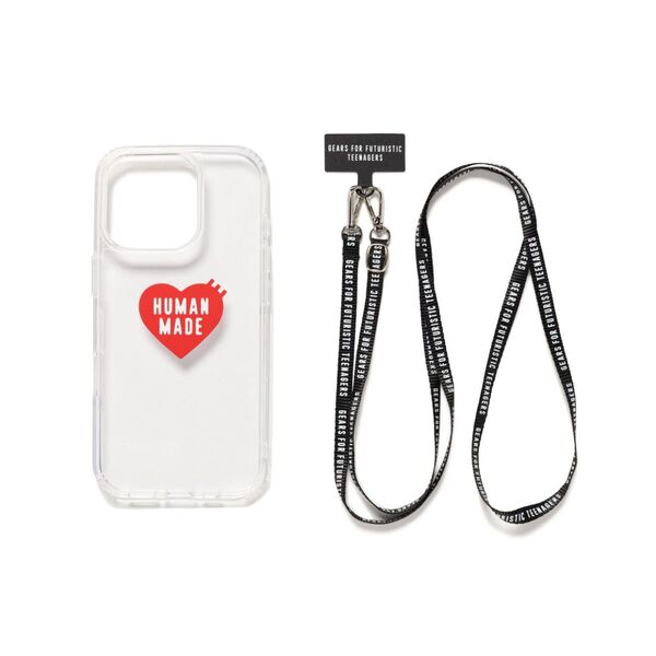 HUMAN MADE iPhone 16pro case ストラップ付き ヒューマンメイド スマホケース
