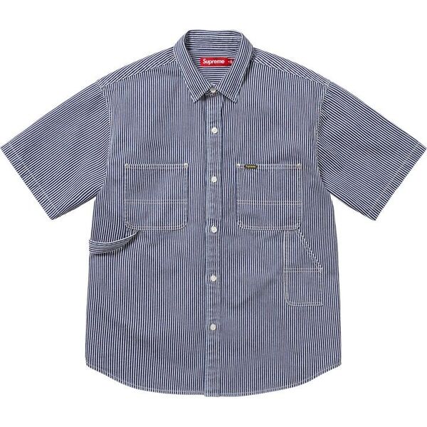 サイズM Supreme Loose Fit S/S Denim PainterShirtシュプリームルーズデニムペインターシャツ