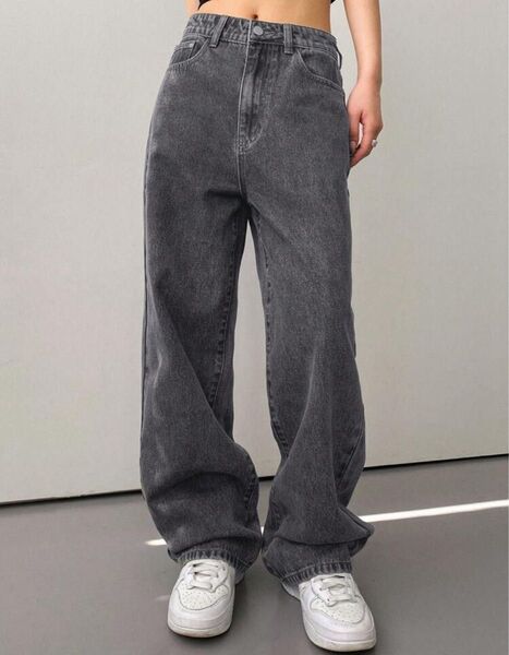 shein デニム グレー