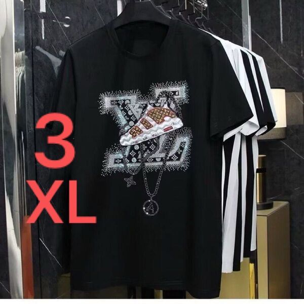 Tシャツ 黒 半袖 XL
