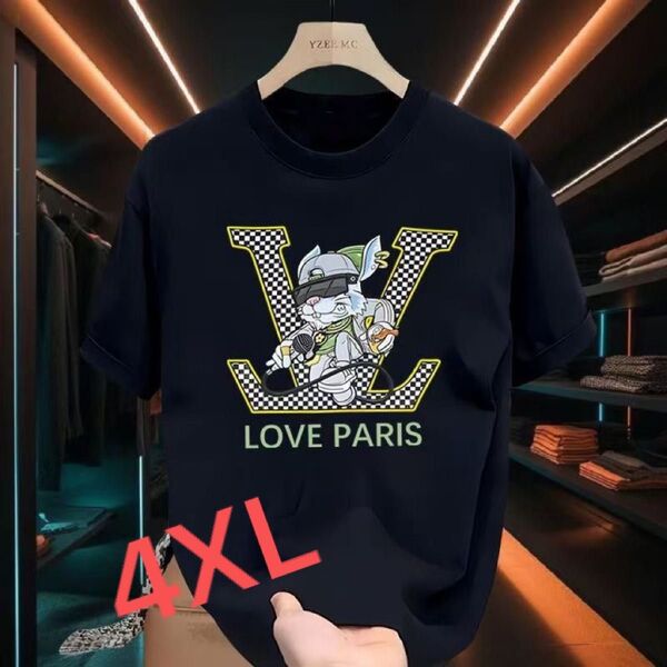Tシャツ 半袖 黒 4XL