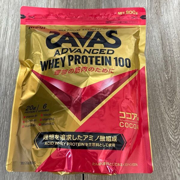 ザバス SAVAS ADVANCED アドバンスト ホエイプロテイン100 ココア味 900g