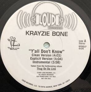 US PROMO ONLY / KRAYZIE BONE / Y'ALL DON'T KNOW / IF U A THUG / ROLL IT UP / 2001 HIPHOP / WESTSIDE Bone Thugs-n-Harmony