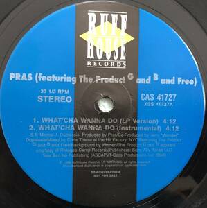 US PROMO / PRAS FEAT THE PRODUCT G AND B AND FREE) / WHAT'CHA WANNA DO / 1998 HIPHOP