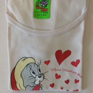 トムとジェリー ジョイアス Tシャツ 薄いピンク色