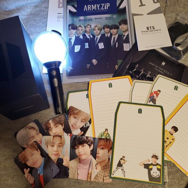 BTS 公式 アミボム OFFICIAL LIGHT STICK ver.4 電池つき FC会報 グッズつき