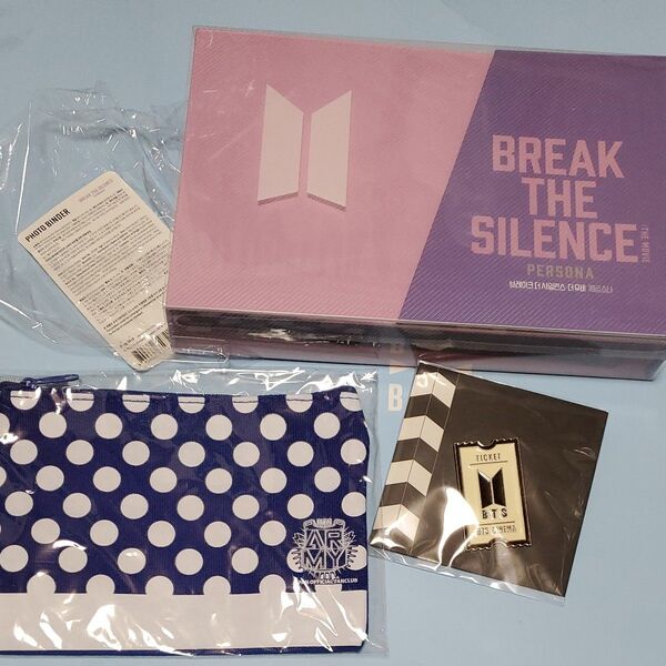 BTS 公式 新品未使用 BREAKTHESILENCE フォト トレカ バインダー FCグッズ ポーチ バッジオマケ