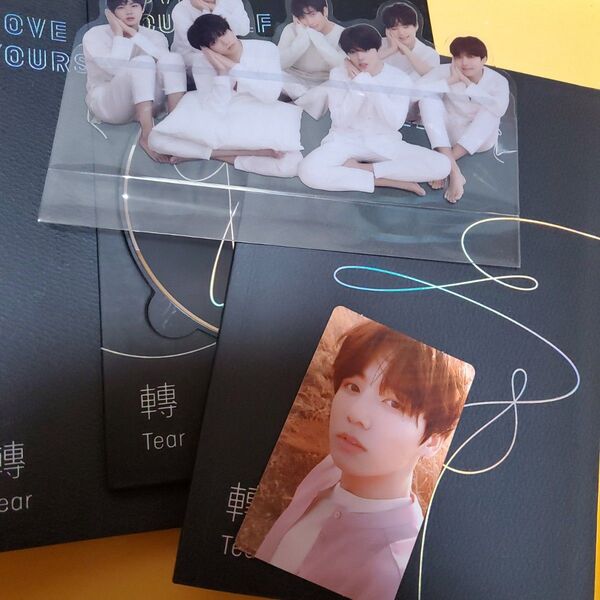 BTS 公式 ジョングク JUNGKOOK トレカ LOVE YOURSELF 轉 Tear CD 特典フォトスタンド