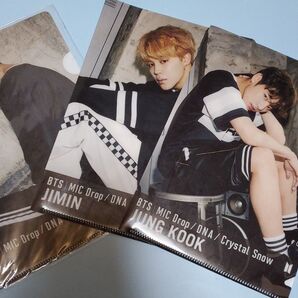 BTS 公式 非売品 テテ ジミン ジョングク MICDROP/DNA/CRYSTALSNOW 購入特典 ミニクリアファイル