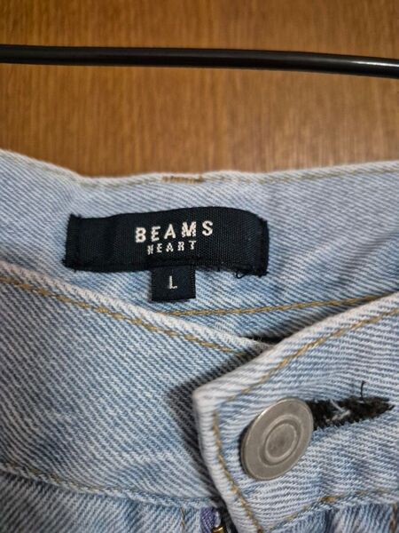 BEAMS HEART ワイドデニム サイズL