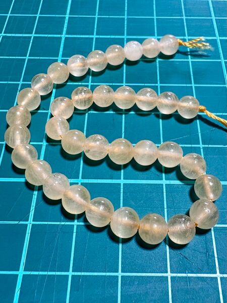未使用 天然石 パワーストーン オレンジカルサイト 約6mm ラウンド約20cmm ブレスレット 丸粒 アクセサリー ビーズ