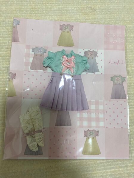 ミディブライス アウトフィット 服 洋服 作家様 blythe ドール 緑と紫