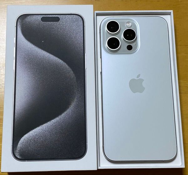 【未使用】 iPhone 15 Pro Max 1TB SIMフリー ホワイトチタニウム アメリカ版