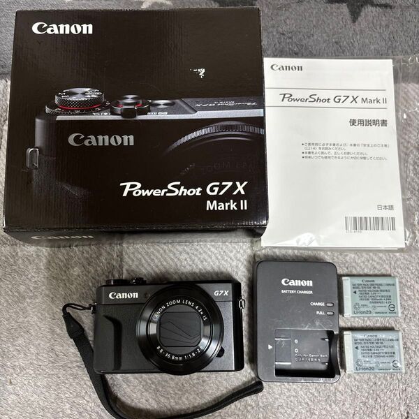 【美品】Canon Power Shot G7x Mark II/コンパクトデジタルカメラ/キャノン