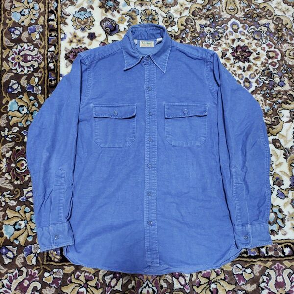 80s L.L.BEAN エルエルビーン シャモアクロスシャツ アメリカ製