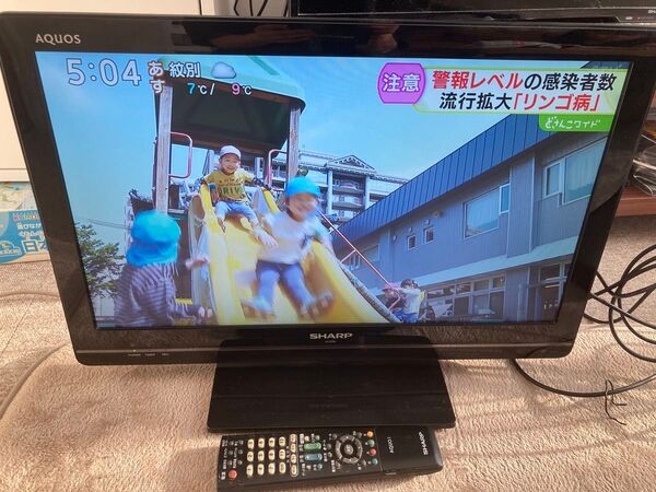 SHARP AQUOS 液晶テレビ 22インチ リモコン付き
