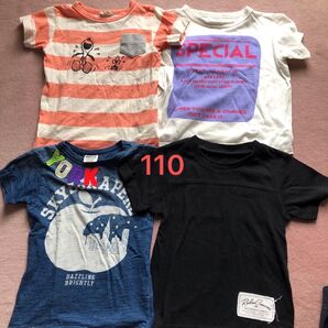 110 BREEZE RODEOCROWNS スヌーピー SNOOPY 子供服 Tシャツ 4枚セット まとめ売り 半袖