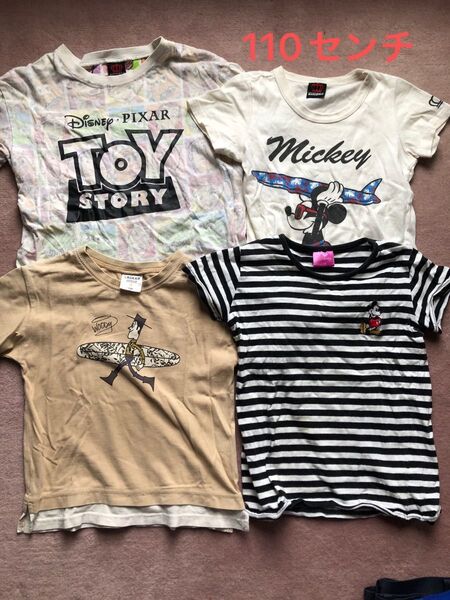 110 ベビードール babydoll ディズニー Disneyミッキー 半袖 Tシャツ 4枚セット まとめ売り
