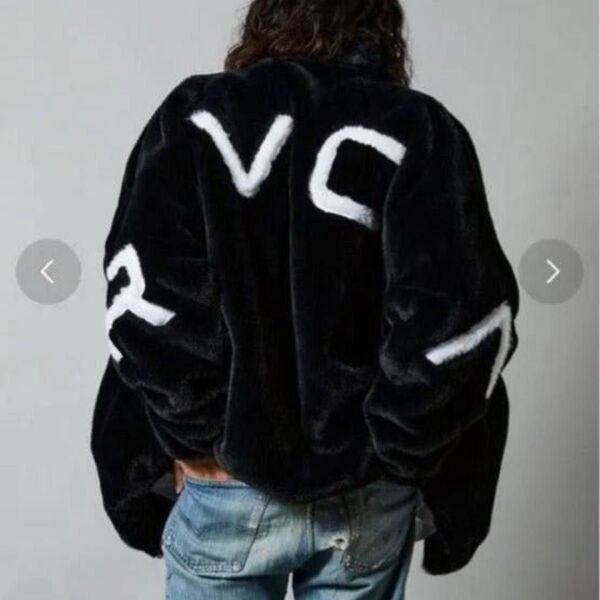 RVCA×FREAK’S STOREビッグシルエットファージャケットLサイズ新品未使用品 ジャケット ブラック LARGE