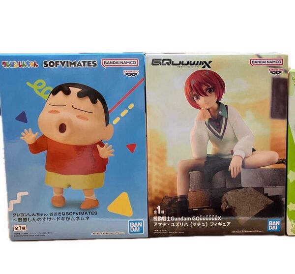 フィギュア3個セット クレヨンしんちゃん ガンダム