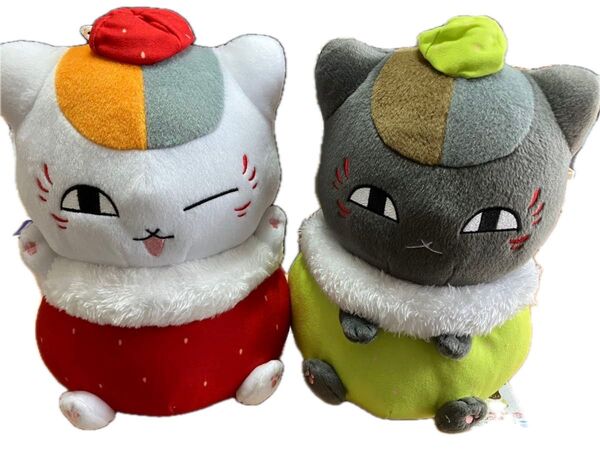 夏目友人帳 でっかいぬいぐるみ いちごニャンコ先生 2個セット タグ付き