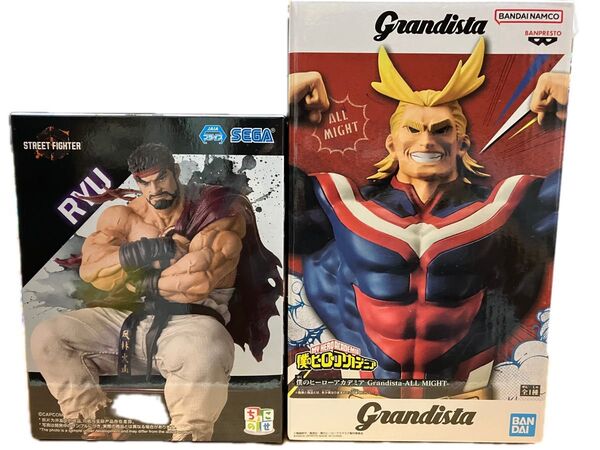 筋肉ムキムキセット ストリートファイターリュウ フィギュア&僕のヒーローアカデミア オールマイト