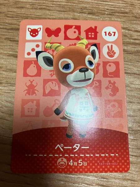 どうぶつの森アミーボカード amiiboカード ペーター