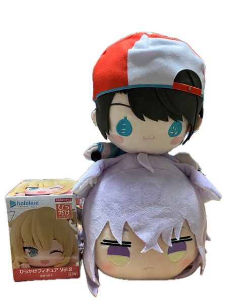ホロライブ パペットぬいぐるみ 大空スバル 寝そべりぬいぐるみ 猫又おかゆ ひっかけフィギュア赤井はあと