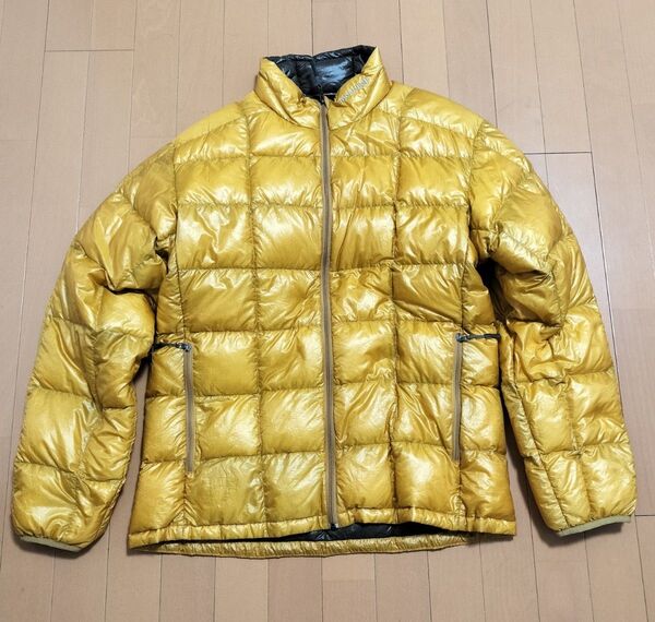 ★モンベル mont-bell U.L.ダウン ジャケット サイズL イエロー系!