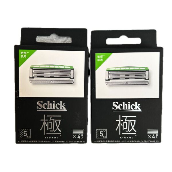 新品未使用品 シック 極 KIWAMI 敏感肌用 5枚刃 替刃 4個入 × 2セット